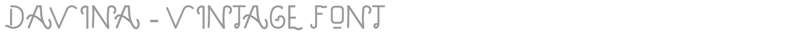 Davina font preview